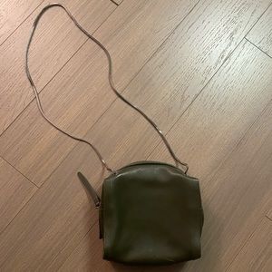 3.1 Phillip Lim Soleil Mini Zip Black Nickel Leather Cross Body Bag